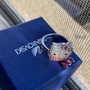Limited Edition Swarovski Hello Kitty Ring,  Size 7.5